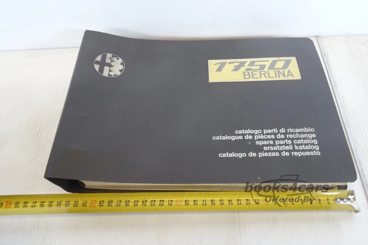 view cover of 1969-1971 Body Parts Manual by Alfa Romeo for 1750 Spider & GTV
