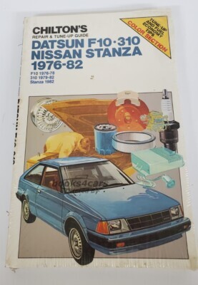 view cover of 1976-1982 F10 310 Stanza shop serice repair Manual Datsun Nissan by Chilton