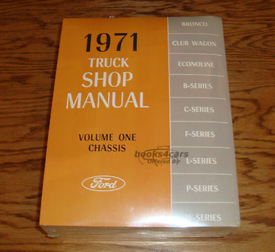 view cover of 1971 Truck shop manual vol.1 chassis by Ford