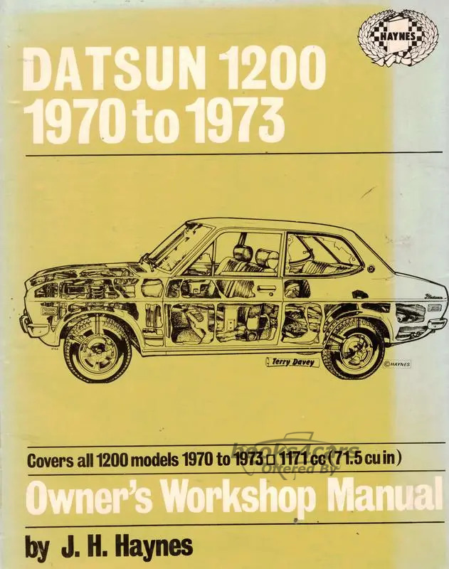 view cover of 1970-1973 1200 Workshop manual by Haynes for Datsun & Nissan