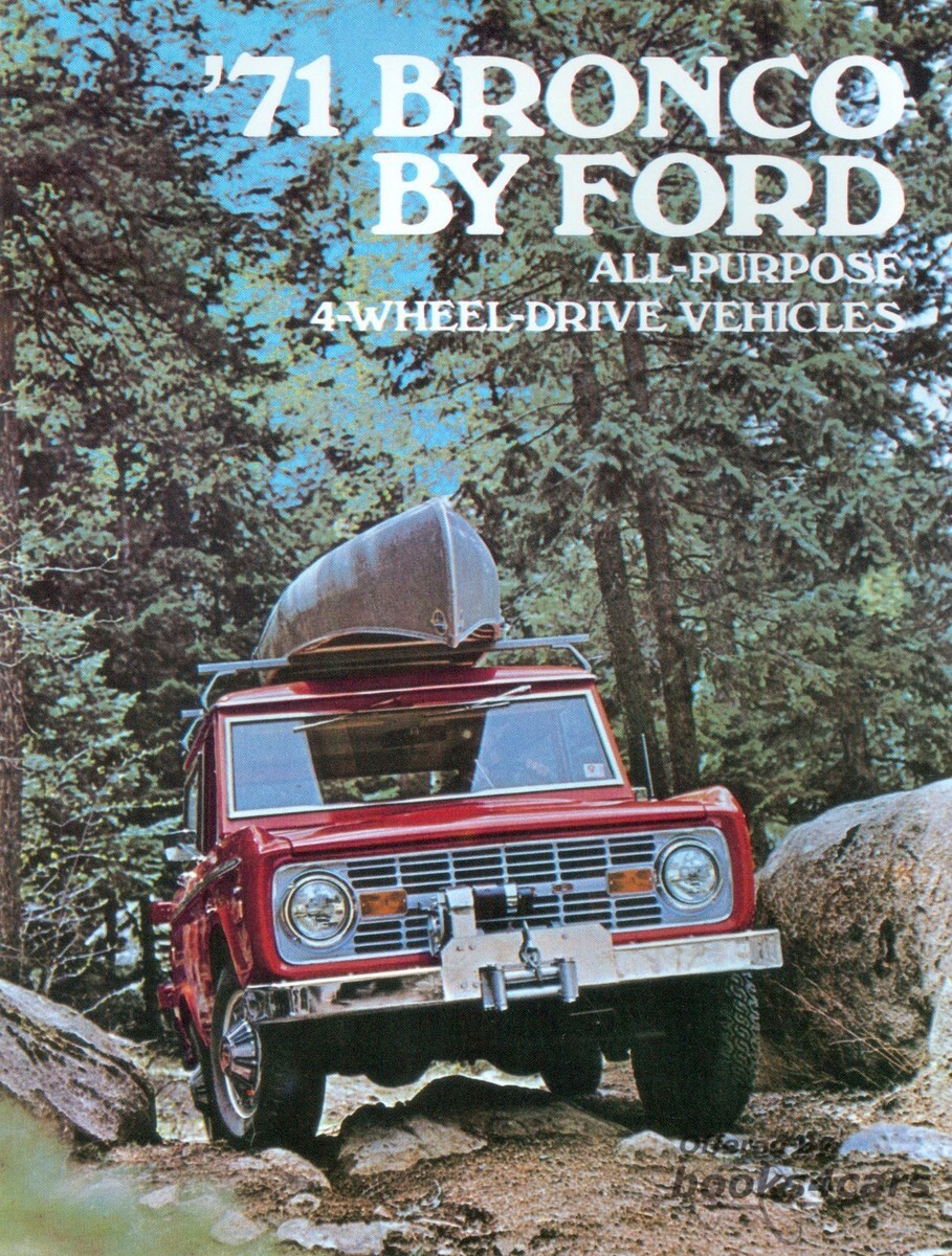 view cover of 1971 Bronco Sales Brochure by Ford
