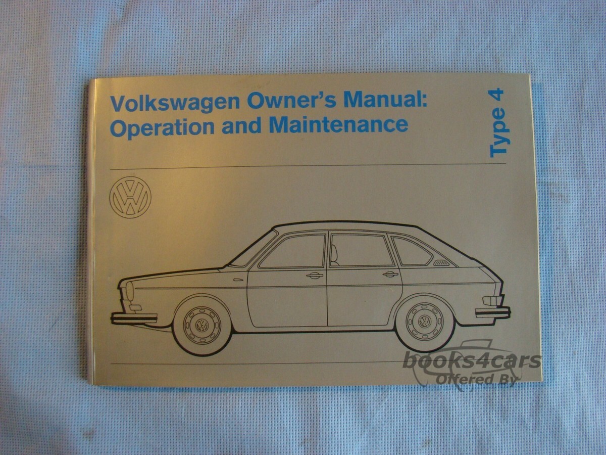 view cover of 1972 Volkswagen 411 Owners Manual