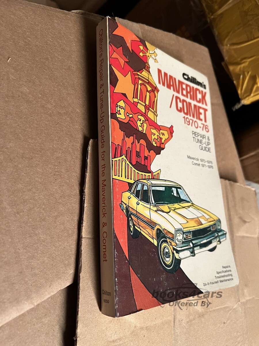 view cover of 1970-1977 Ford Maverick Mercury Comet shop service Repair & Tune-Up Guide Manual by Chiltons