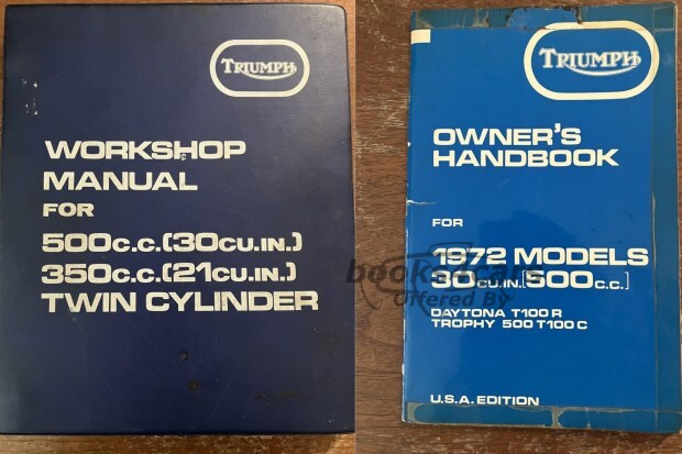 view cover of Owners Manual Handbook 500 US 1972 by Triumph