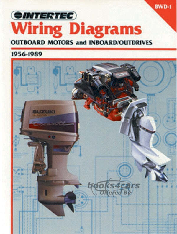 view cover of 1956-1989 Wiring Diagrams, Outboard Motors and Inboard, Outdrives, 712 pages by Clymer