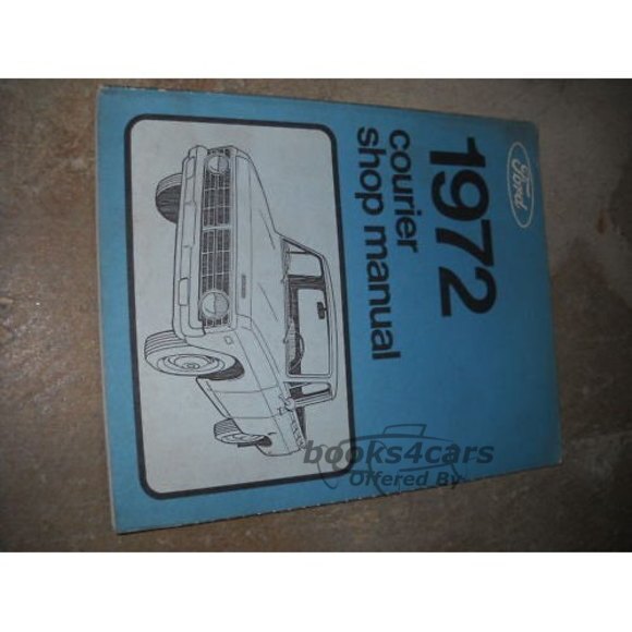 view cover of 1972 Courier Shop manual by Ford.