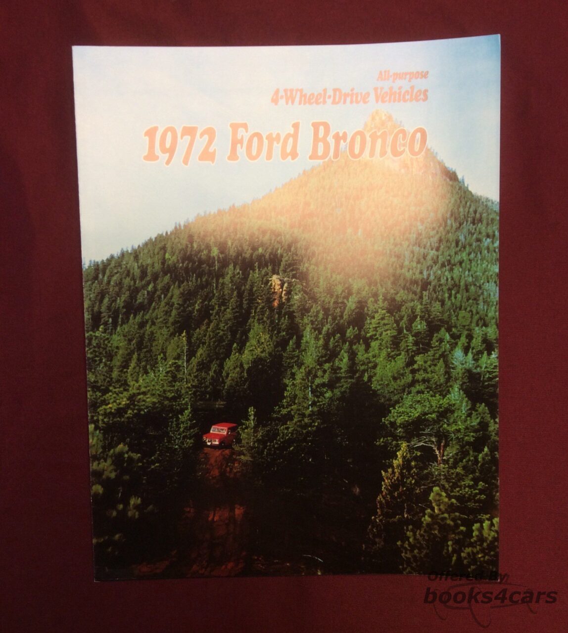 view cover of 1972 Bronco Sales Brochure by Ford