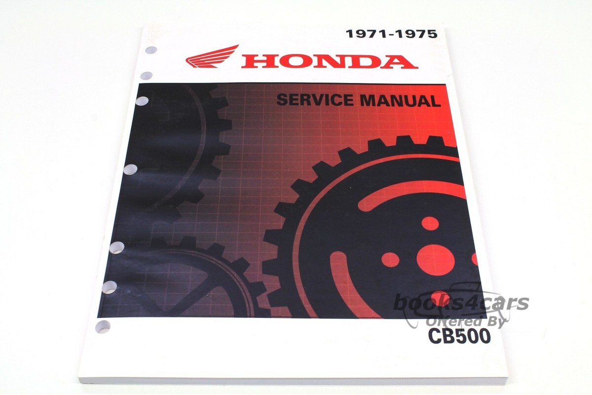 view cover of 1972 Honda CB500 Four Shop Service Repair Manual - 120 pages