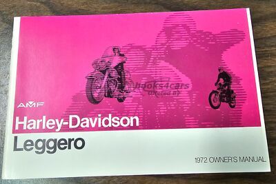view cover of 1972 Leggero Owners Manual by Harley Davidson