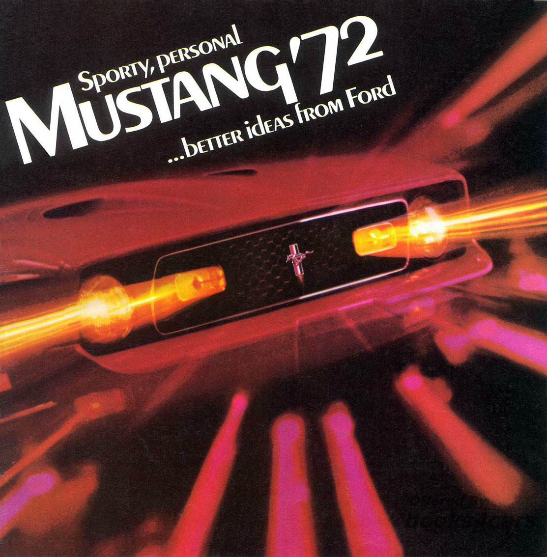 view cover of 1972 Mustang Sales Brochure by Ford