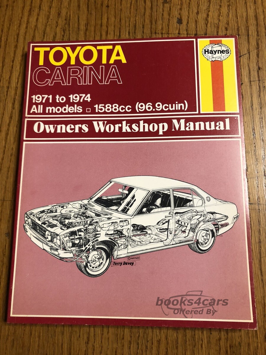 view cover of 1971-1974 Carina owners workshop manual, Haynes, used