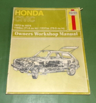 view cover of 1973-1974 Civic (1169 & 1237) Haynes repair manual, hardbound