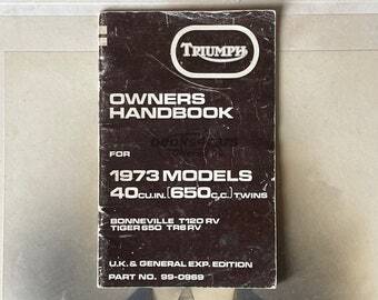 view cover of Owners Manual Handbook for 650 UK 1973