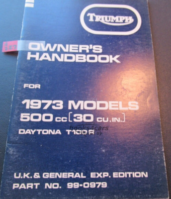 view cover of Owners Manual Handbook for 500 UK 1973