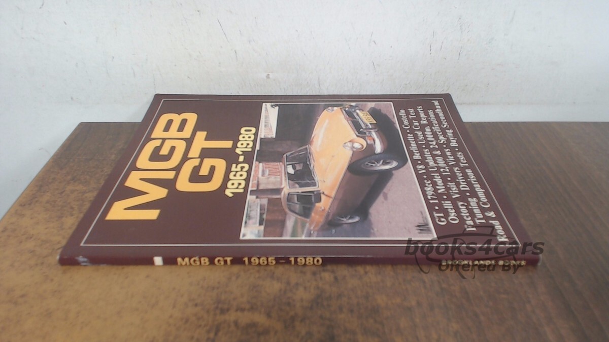 view cover of 1965-1980 MGB GT, portfolio of articles about MG coupe, 100 pgs compiled by Brooklands