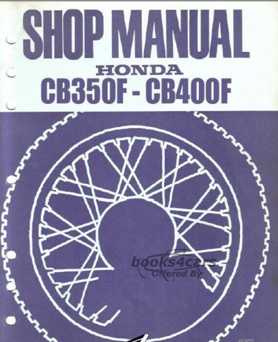 view cover of 1972-1977 CB350F CB400F Shop Service Repair Manual