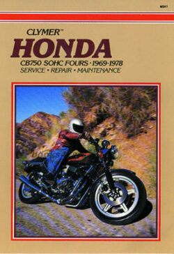 view cover of 1969-1978 CB750 SOHC Shop Service Repair Manual, 240 pages by Clymer for Honda