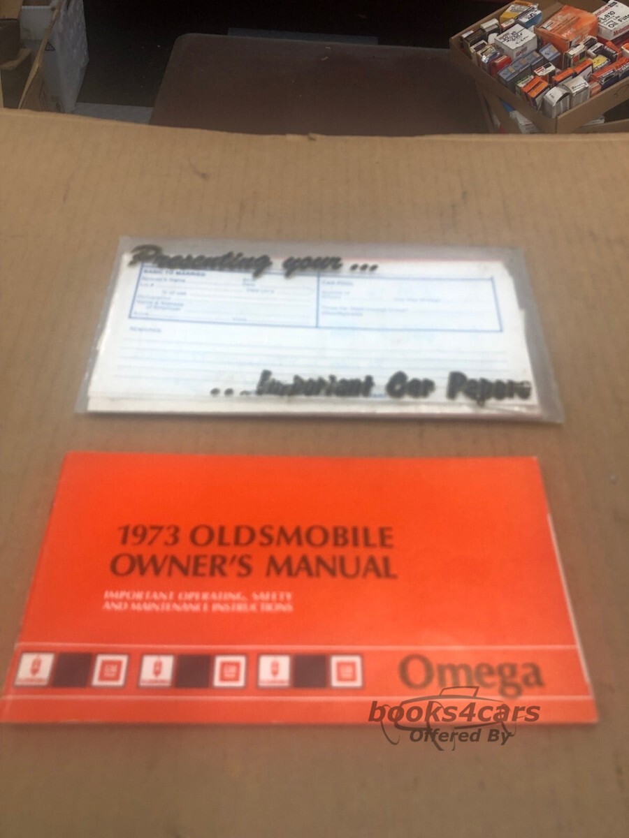 view cover of 1973 Omega Owners manual by Oldsmobile.