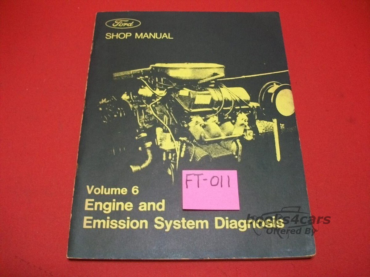 view cover of 1973 Engine emissions diagnosis manual for all Ford car models and truck