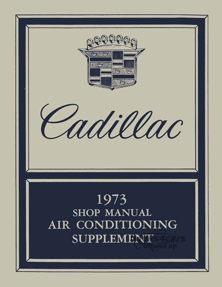 view cover of 1973 Shop service repair manual air conditioning supplement by Cadillac