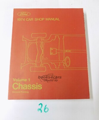 view cover of 1974 Car Chassis factory shop manual (volume 1)