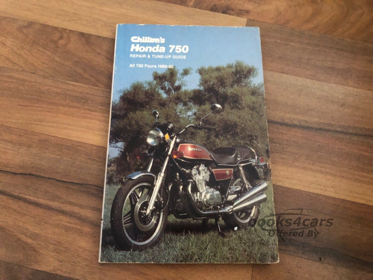 view cover of 1969-80 750 Fours Shop Service Repair Manual by Chilton's for Honda Motorcycle