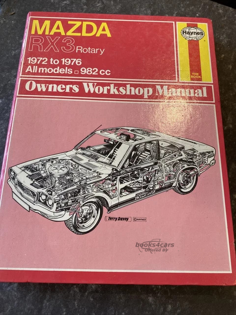 view cover of 1972-1976 Mazda RX3 shop Service repair Manual by Haynes