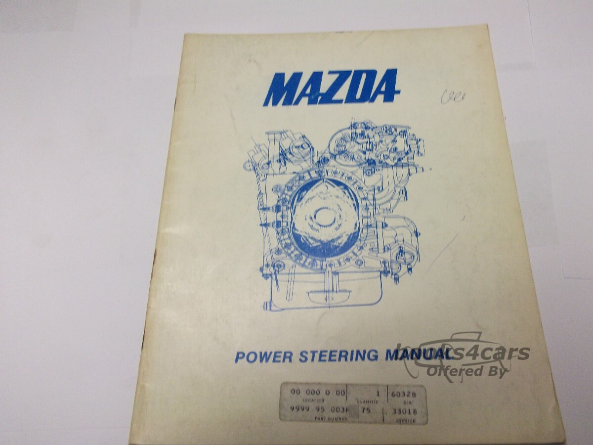 view cover of 1974 Mazda power steering manual by Mazda