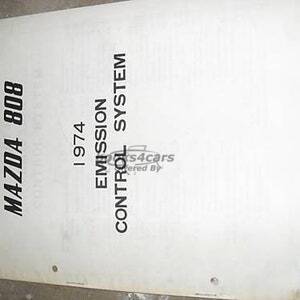 view cover of 1974 808 Emission Control System Manual by Mazda