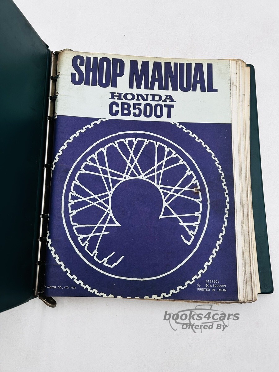 view cover of 1974 Honda CB500T Shop Service Repair Manual - 99 pages