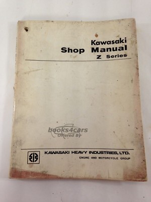 view cover of 1974 Kawasaki Z- Series 900cc Shop Service Repair Manual - 174 pages