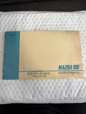 view cover of 1974 808 Owners Manual by Mazda
