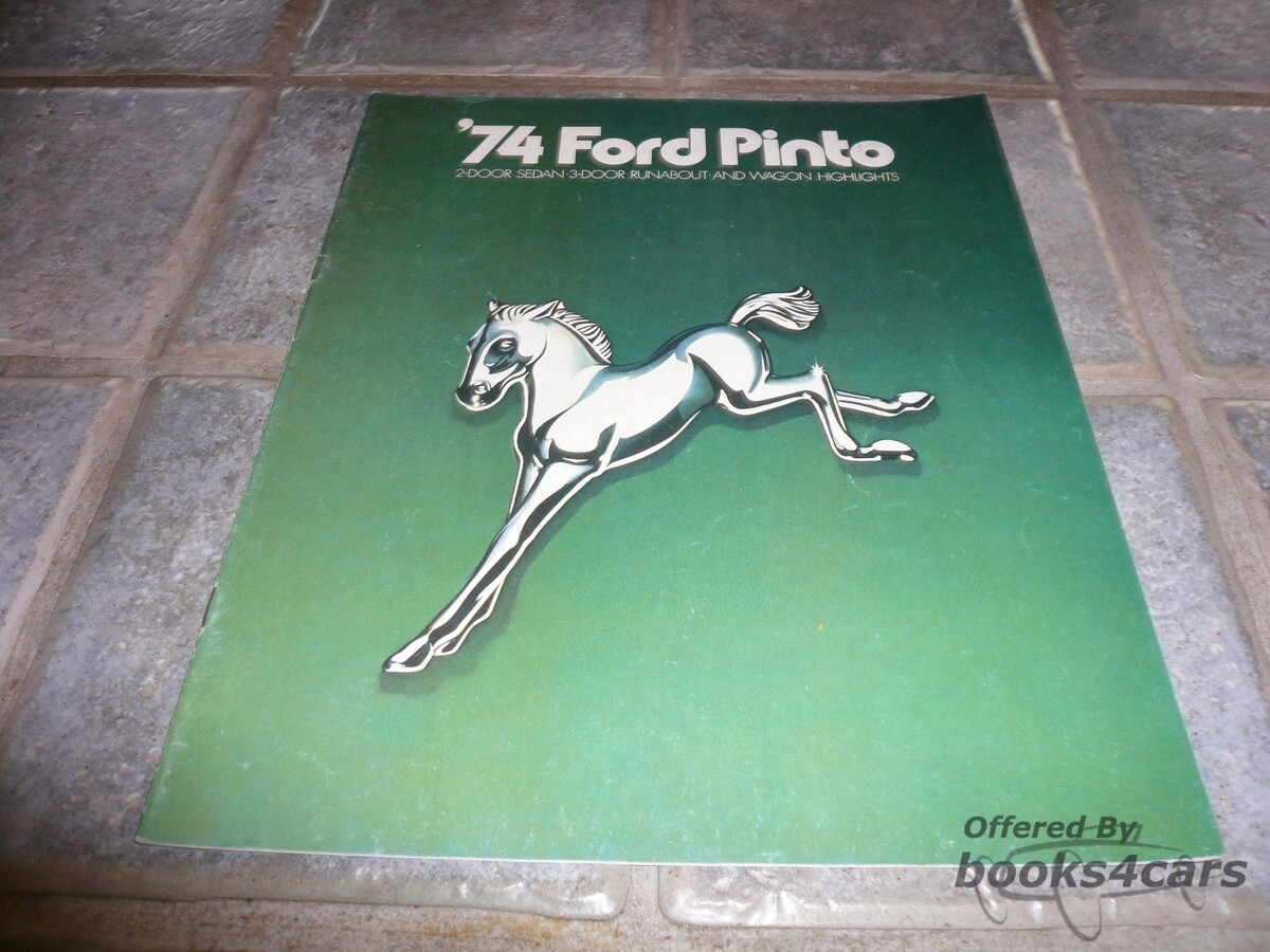 view cover of 1974 Ford Pinto Sales Brochure