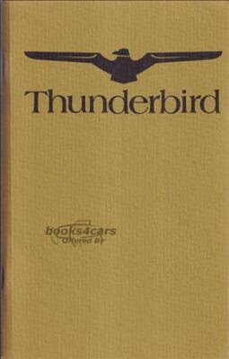 view cover of 1974 Thunderbird Owners Manual by Ford T-Bird