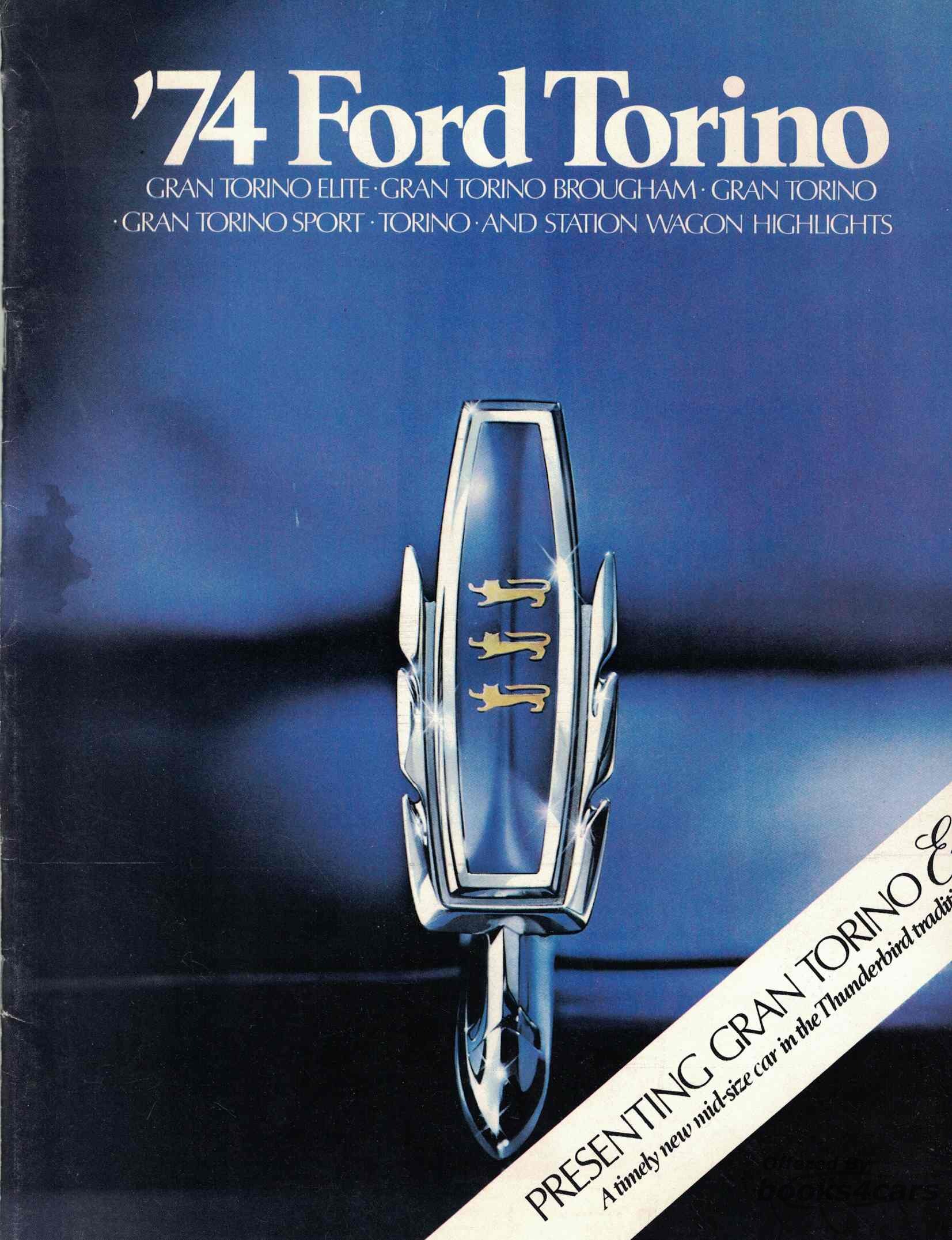 view cover of 1974 Ford Torino Sales Brochure