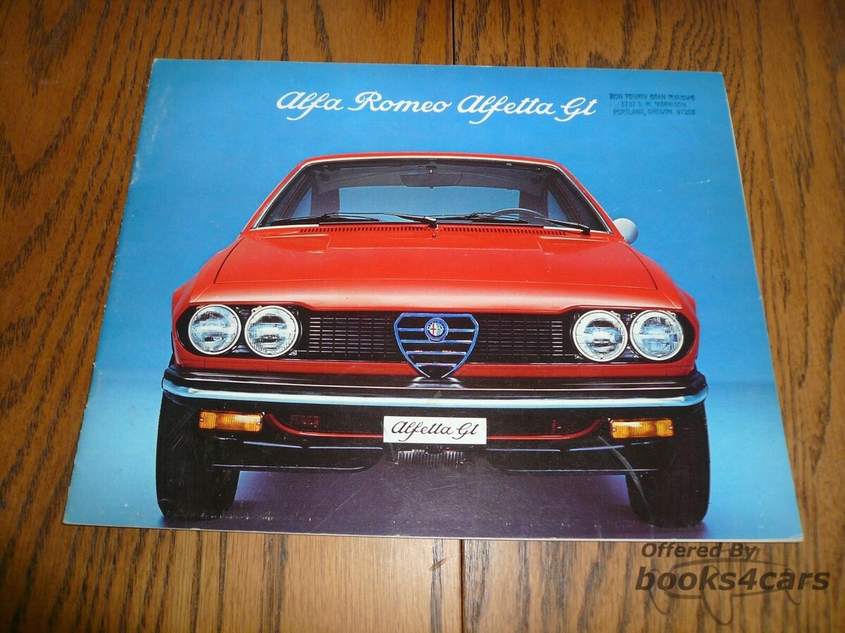 view cover of 1975-1976 Alfa Romeo Alfetta GT Sales Brochure