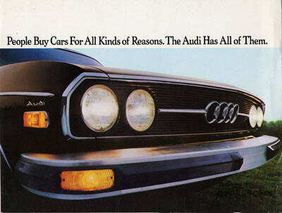 view cover of 1975 Audi 100LS Sales Brochure