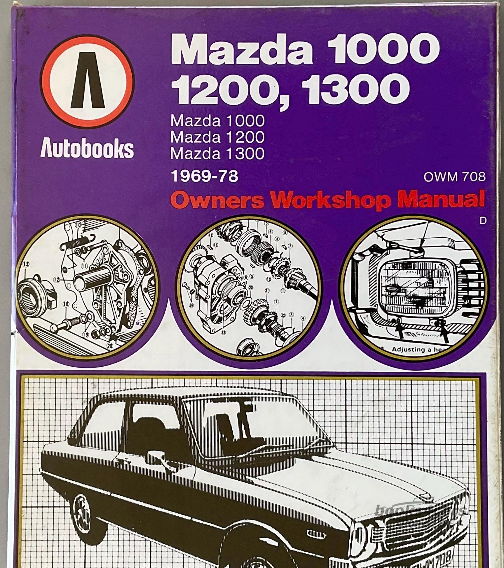 view cover of 1969-78 1000 1200 1300 Mazda Truck Workshop Manual by Autobooks. Has 152 pages.