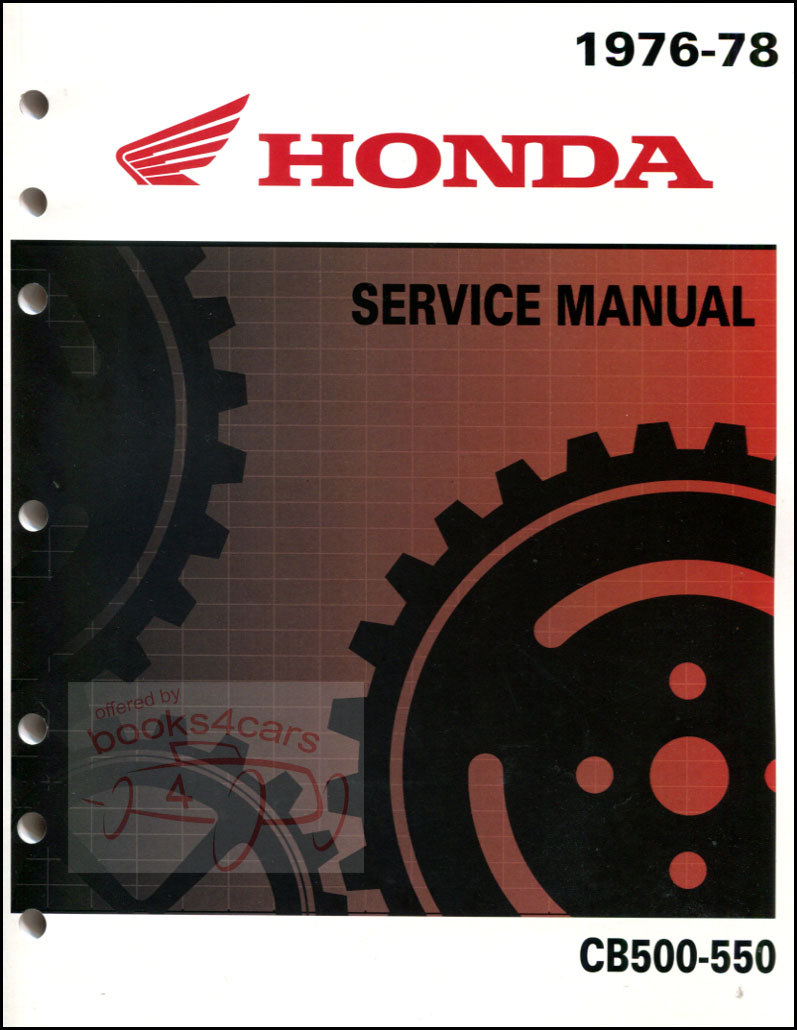 view cover of 1975-1978 Honda CB500 550 Shop Service Repair Manual - 170 pages