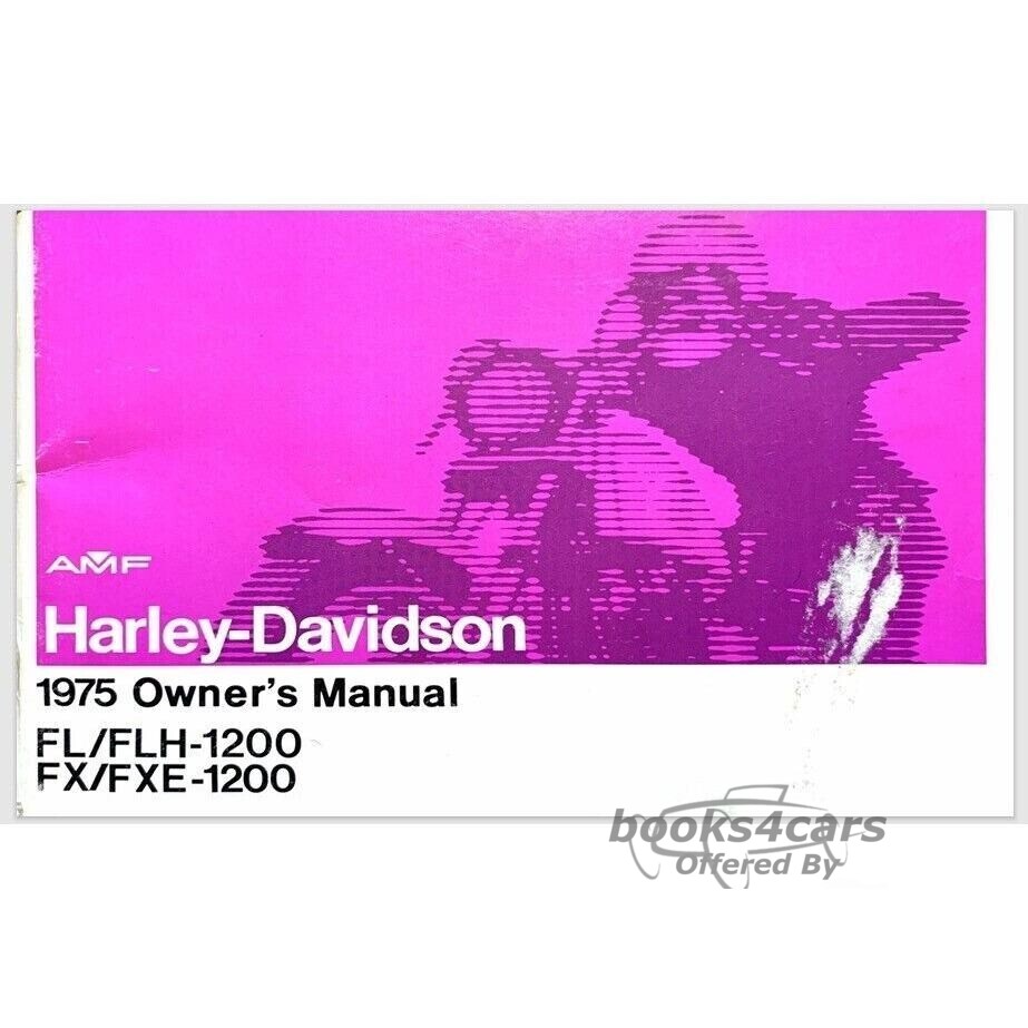 view cover of 1975 Harley Davidson AMF FL FX Owners Manual
