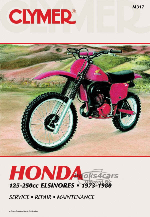 view cover of 1973-1980 Honda 125-250cc Elsinore shop Service repair Manual by Clymer CR125M R MT125 MR175 CR250M CR250R MR250 MT250