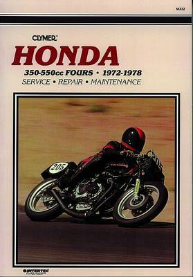 view cover of 1972-1978 350-550cc Fours Honda Repair Manual by Clymer