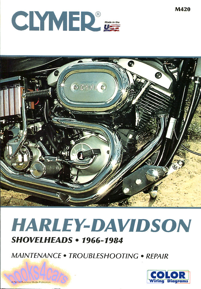 view cover of 1966-1984 Harley Davidson Shovelhead Shop Service Repair Manual, 440 pgs by Clymer FL 73-84 FXE(74-84 FLH 73-84 FXEF 80-84 FXB 80-84 FLHS 80-83 FXS 78-84 FXSB 80-84 FX 73-79 FXWG 80-84 Super Glide FL 71 Electra Glide FL 66-72