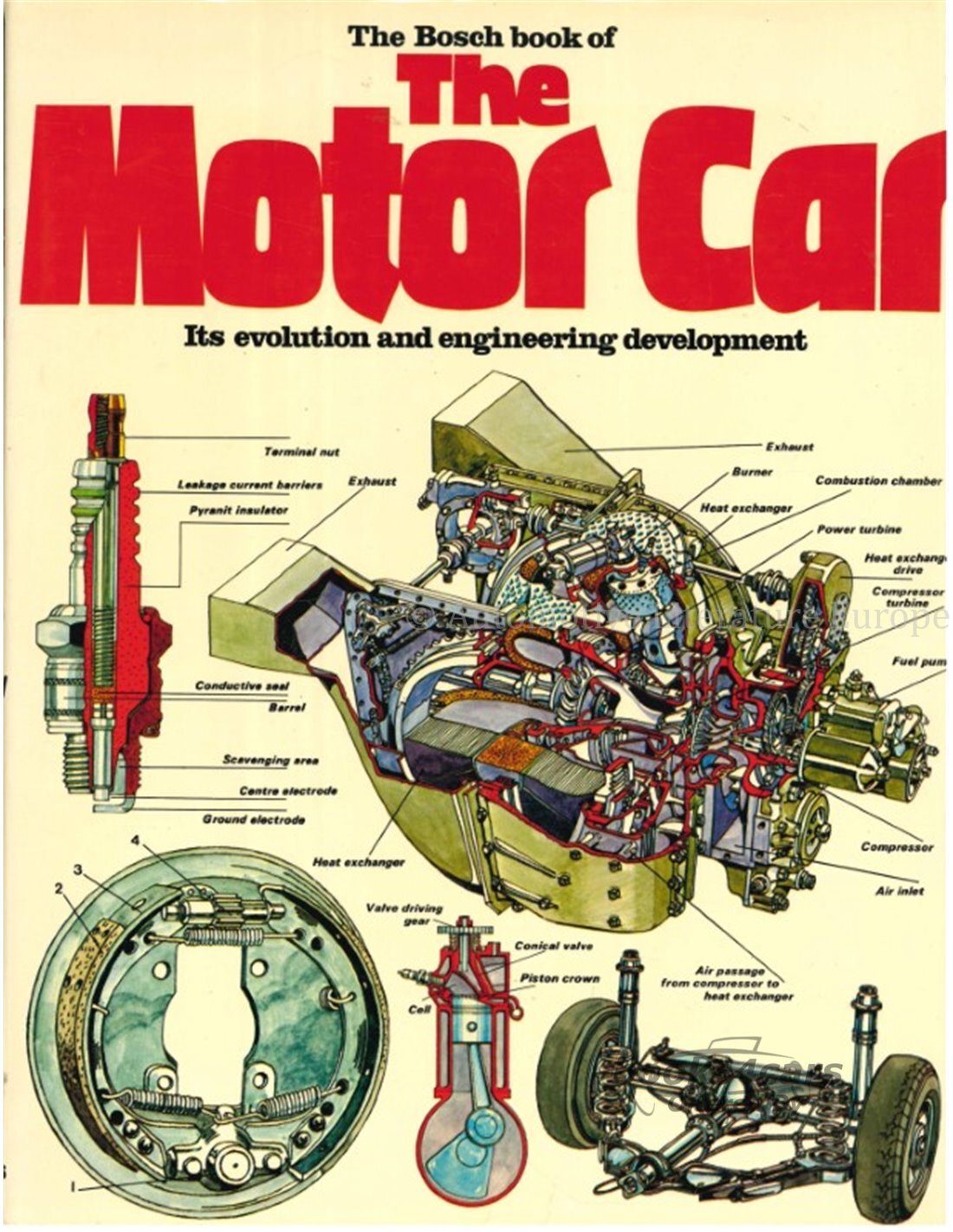 view cover of The Bosch Book of the Motor Car - Its Evolution and Engineering Development by John Day