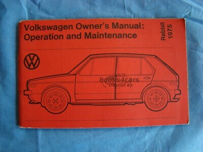 view cover of 1975 Volkswagen Rabbit Owners Manual