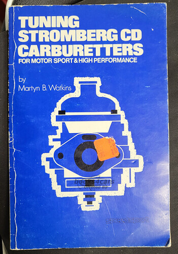 view cover of Tuning Stromberg Carburetors for Motor Sport & High Performance by Charles Wheeler & Martyn Watkins 33 pages