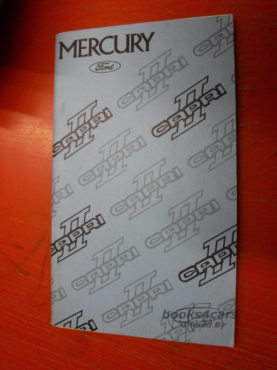 view cover of 1976 Capri II Owners Manual by Mercury