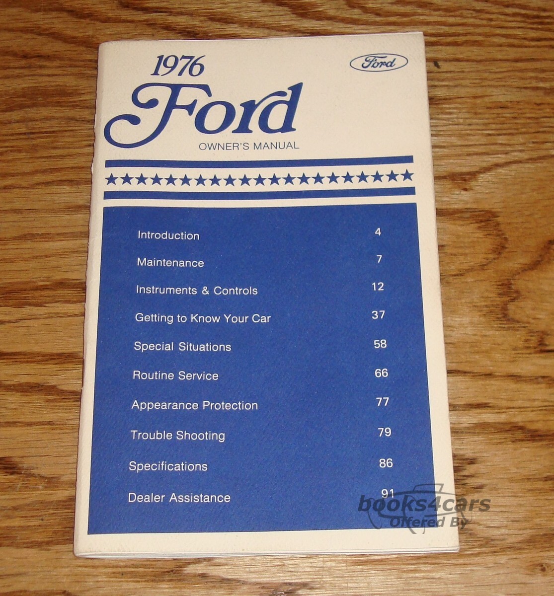 view cover of 1976 Full Size Owners manual by Ford