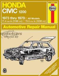 view cover of 1973-1979 Civic 1200, Haynes repair manual