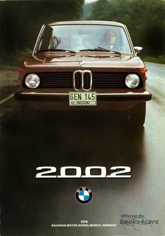 view cover of 1976 BMW 2002 Sales Brochure